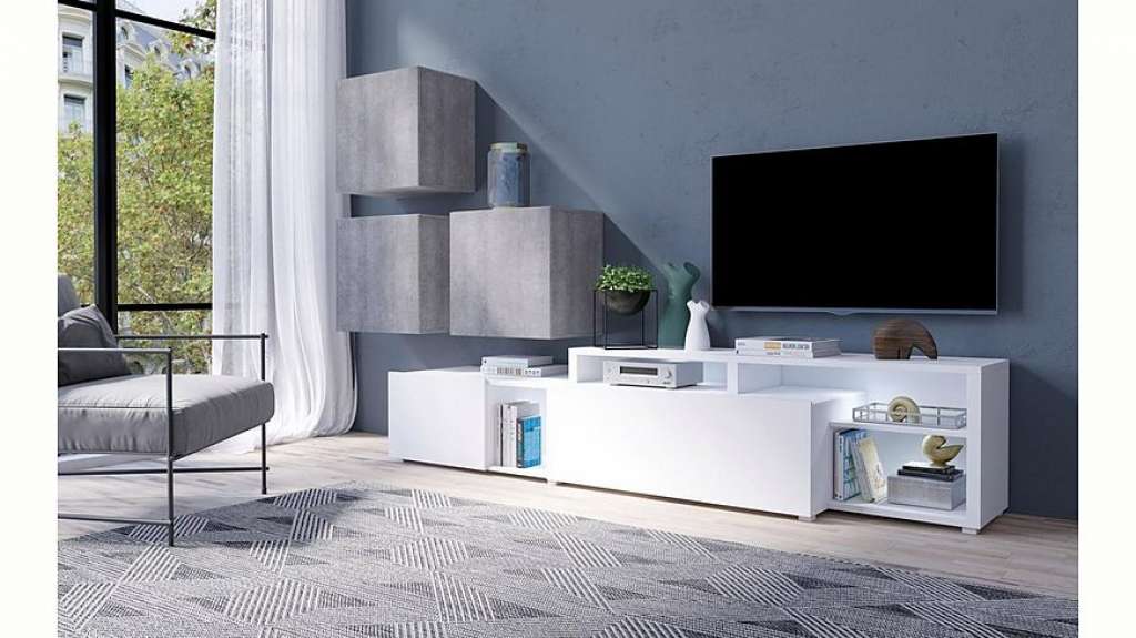 TRENDMANUFAKTUR Wohnwand »Vento«, (Set, 4-tlg)