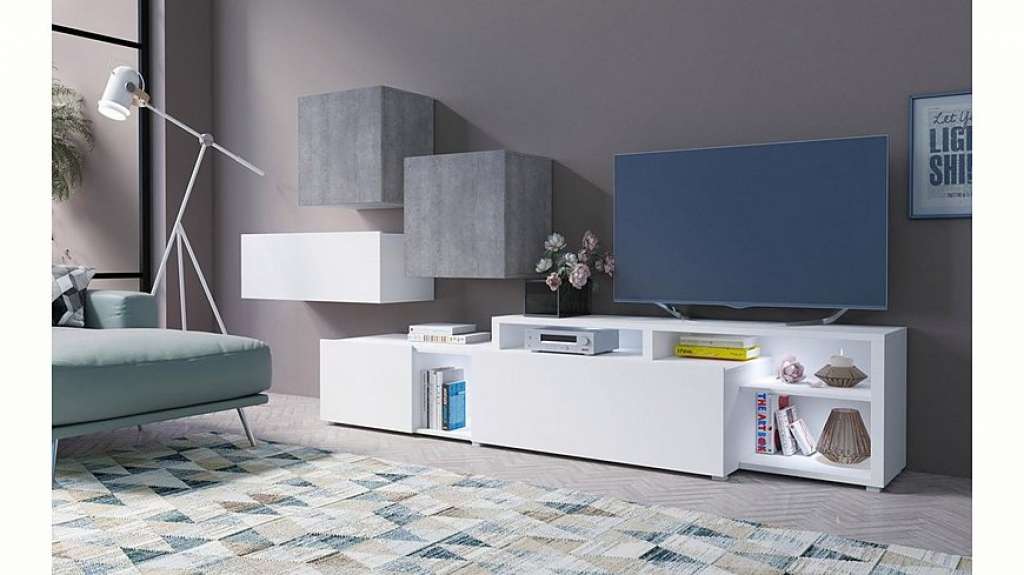 TRENDMANUFAKTUR Wohnwand »Vento«, (Set, 4-tlg)
