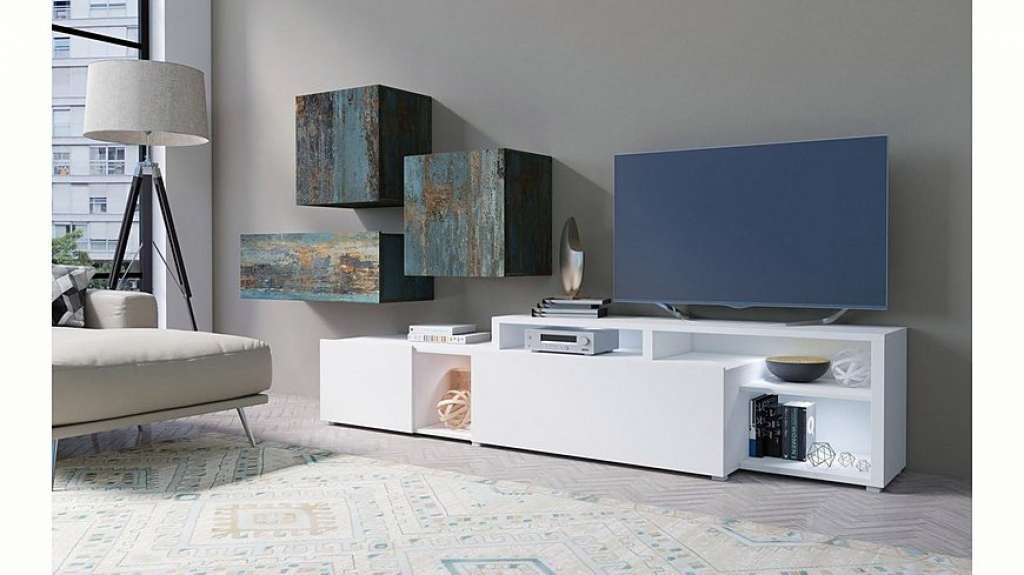 TRENDMANUFAKTUR Wohnwand »Vento«, (Set, 4-tlg)