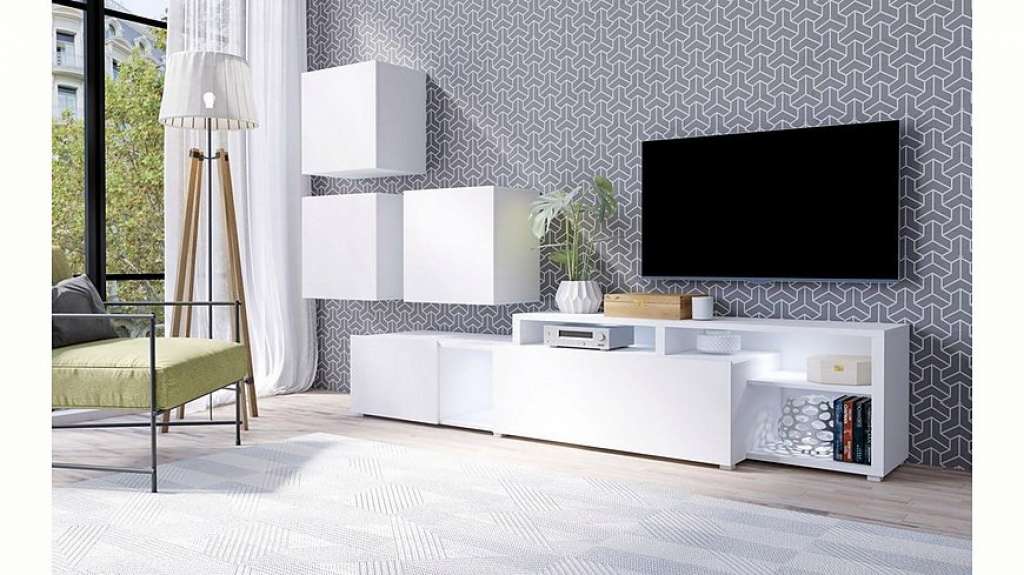 TRENDMANUFAKTUR Wohnwand »Vento«, (Set, 4-tlg)
