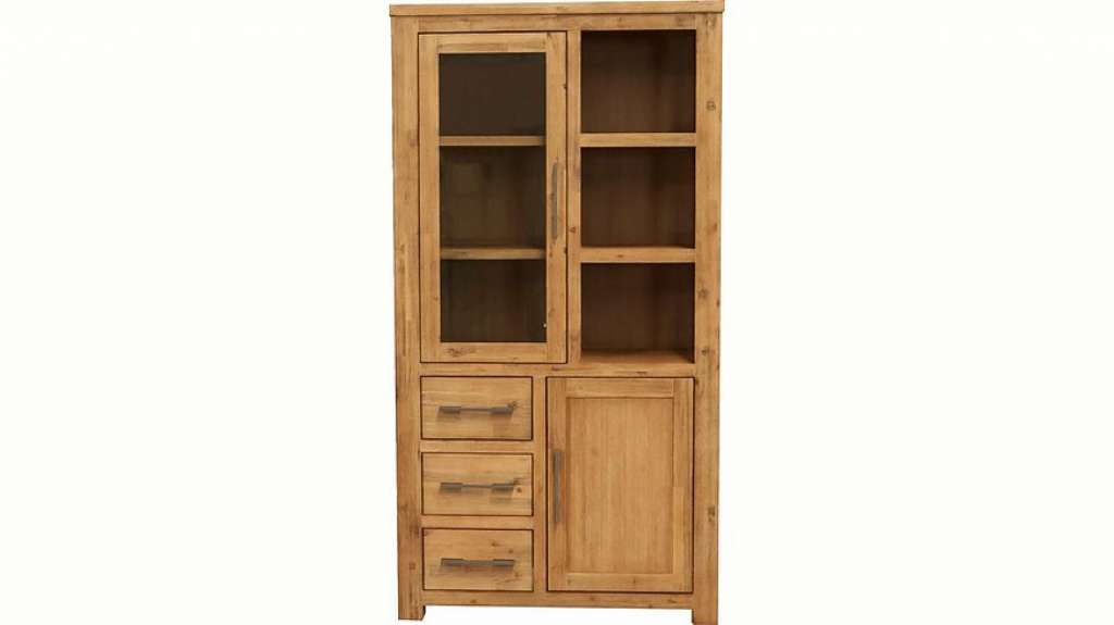 Quadrato Vitrine »Castle« mit Tür, viele Stauraummöglichkeiten und einer tollen Holzstruktur, Breite 100 cm