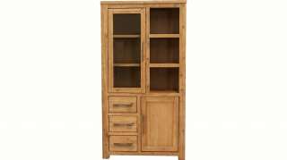 Quadrato Vitrine »Castle« mit Tür, viele Stauraummöglichkeiten und einer tollen Holzstruktur, Breite 100 cm