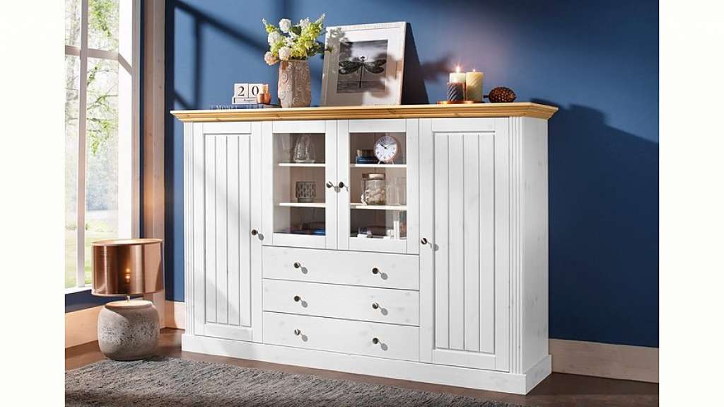 Highboard, Home affaire, »Skanderborg«, Breite 186,5 cm, Höhe 123 cm