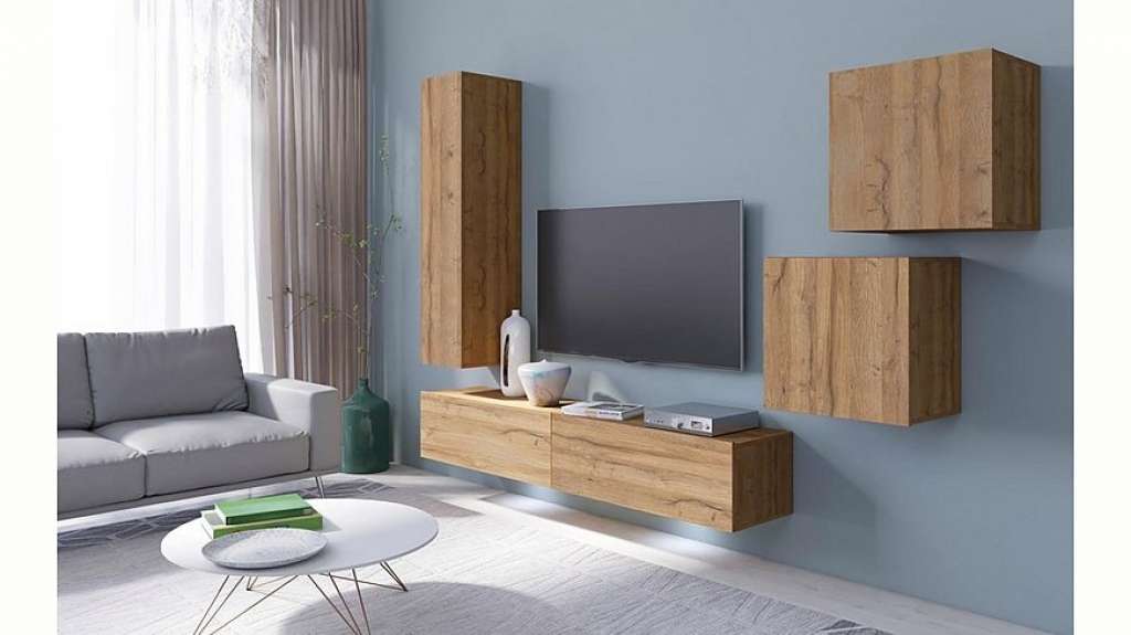 TRENDMANUFAKTUR Wohnwand »Vento«, (Set, 5-tlg)