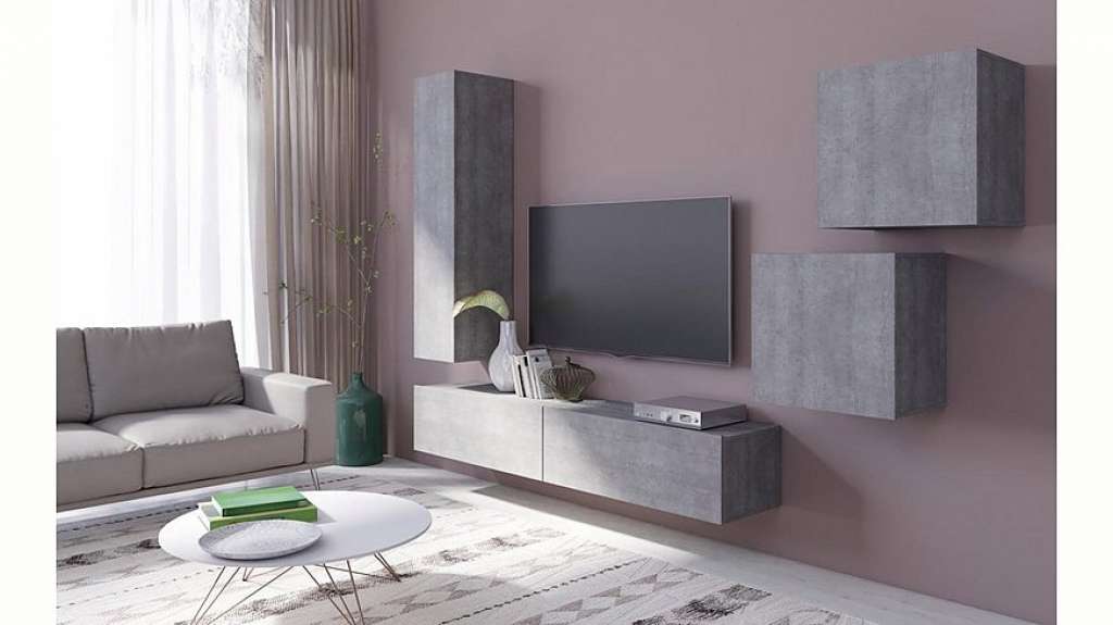 TRENDMANUFAKTUR Wohnwand »Vento«, (Set, 5-tlg)