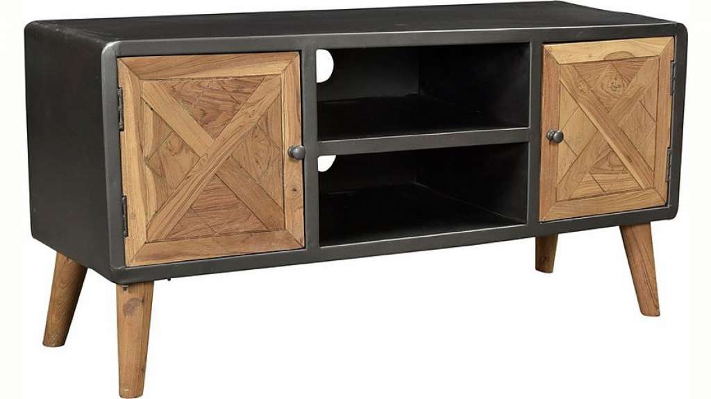 SIT Lowboard »CROSS« aus recyceltem Teakholz, Breite 123 cm