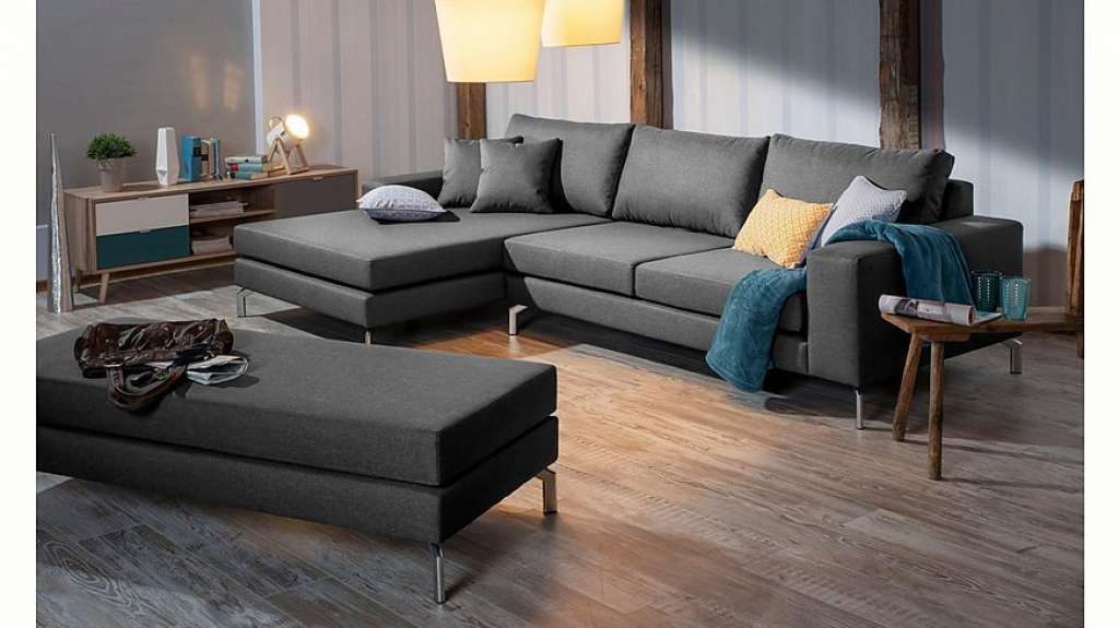 Max Winzer® Ecksofa »Flori«, mit Longchair links oder rechts, inklusive Zierkissen