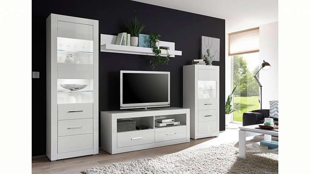 Wohnwand »BIANCO«, (Set, 4-tlg)