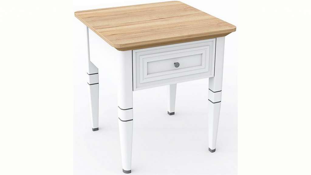 SELVA Beistelltisch »Romantica«, Modell 3517 mit Eiche Topplatte, Höhe 60 cm