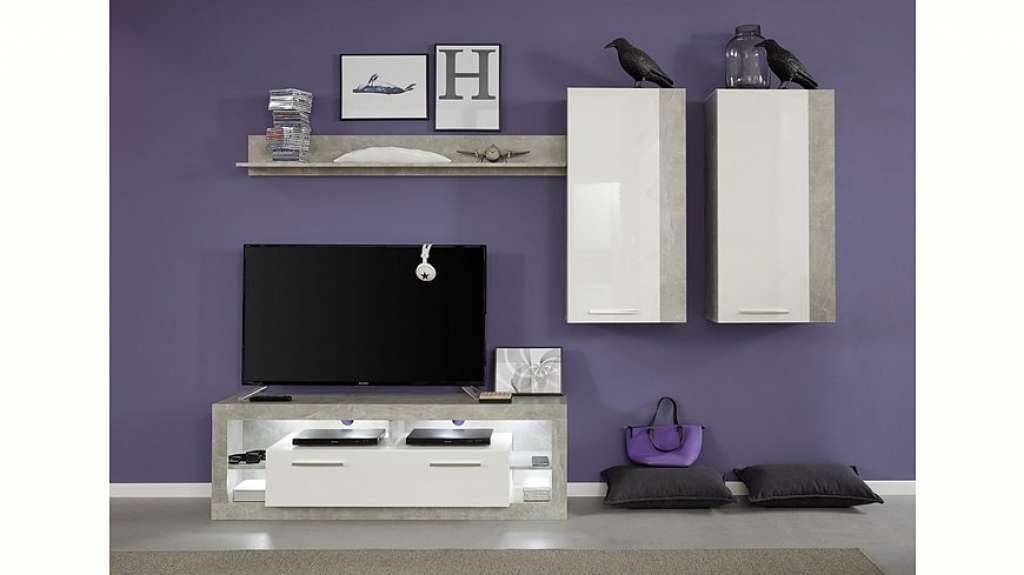 trendteam Wohnwand »Rock«, (Set, 4-tlg)