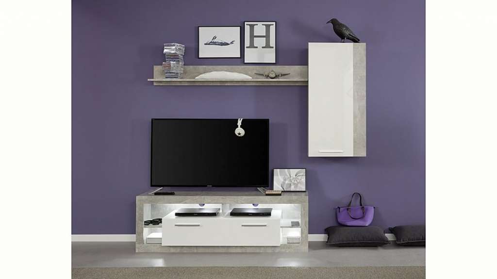 trendteam Wohnwand »Rock«, (Set, 3-tlg)