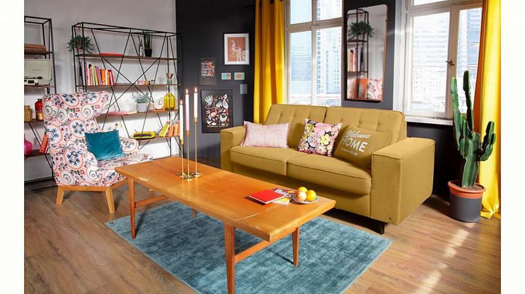 TOM TAILOR Schlafsofa »NORDIC SLEEP«, Füße wengefb., Breite 232 cm, Matratzenbreite 163 cm