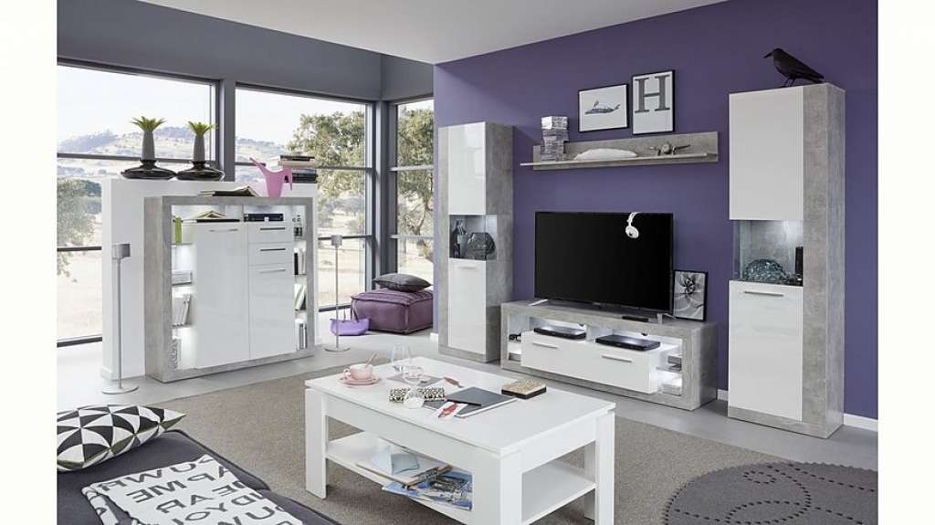 trendteam Wohnwand »Rock«, (Set, 4-tlg)