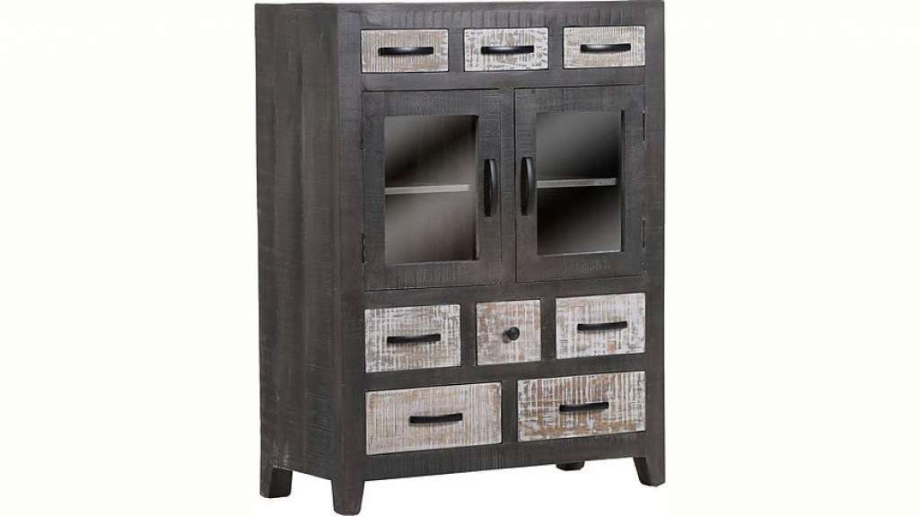 Gutmann Factory Highboard »Chicco«, massives Mangoholz mit hell abgesetzten Fronten