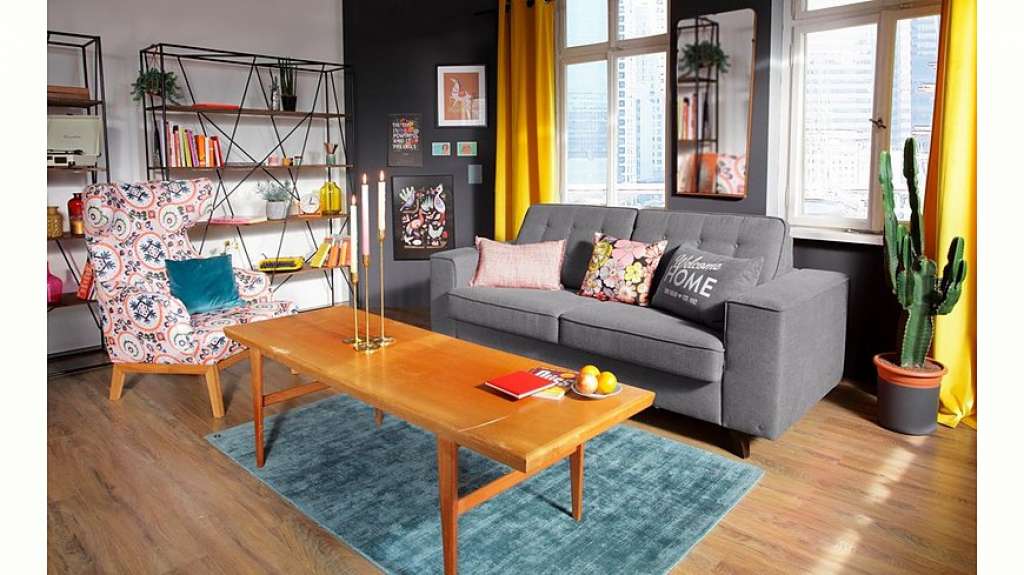 TOM TAILOR Schlafsofa »NORDIC SLEEP«, Füße wengefb., Breite 232 cm, Matratzenbreite 163 cm