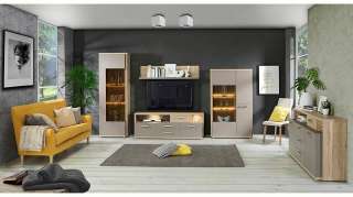FORTE Wohnwand »ALCANO«, (Set, 4-tlg)