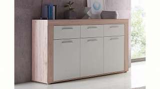 FORTE Sideboard, Breite 136 cm mit 3 Schubkästen