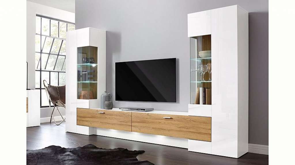 TRENDMANUFAKTUR Wohnwand, (Set, 3-tlg)