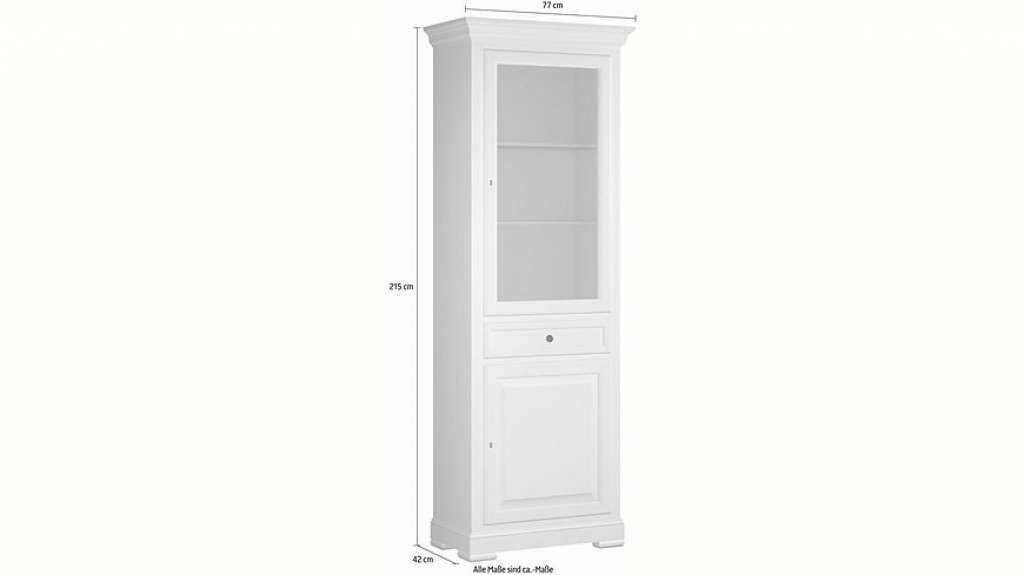 SELVA Vitrine »Constantia« Modell 7509/7510, wahlweise mit oder ohne Beleuchtung