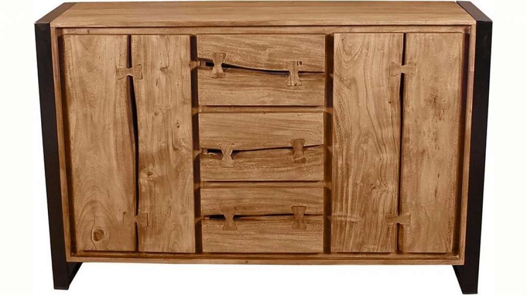 SIT Sideboard »Live Edge« aus Akazienholz, mit markanten Baumkanten in der Front, in zwei Breiten