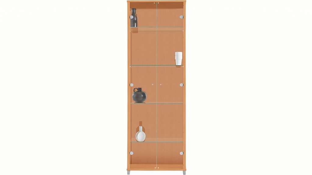 Vitrine, 2-türig, 4 Glasböden