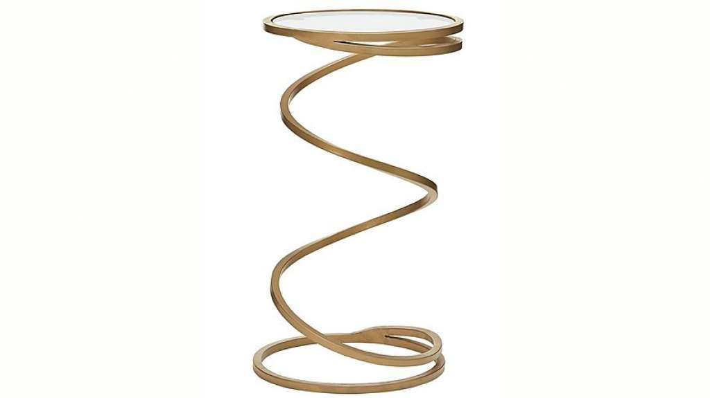 heine home Beistelltisch goldfarben lackiert