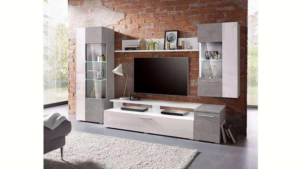 TRENDMANUFAKTUR Wohnwand »Yvonne«, (Set, 5-tlg)