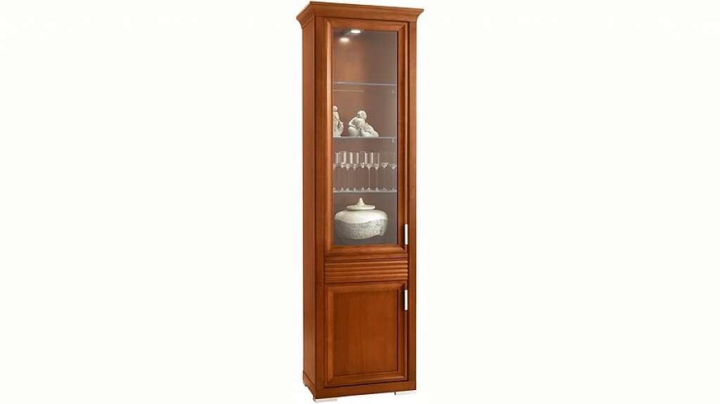 SELVA Vitrine »Luna« Modell 7234, Türanschlag links, wahlweise mit Beleuchtung