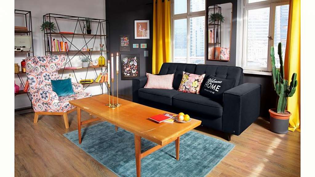 TOM TAILOR Schlafsofa »NORDIC SLEEP«, Füße wengefb., Breite 192 cm, Matratzenbreite 123 cm