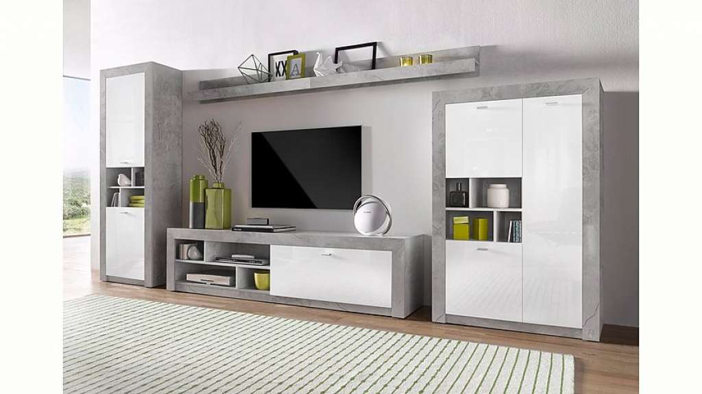 TRENDMANUFAKTUR Wohnwand, (Set, 5-tlg)