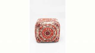 KARE Design Sitzwürfel »Arabian Flower Reddish«