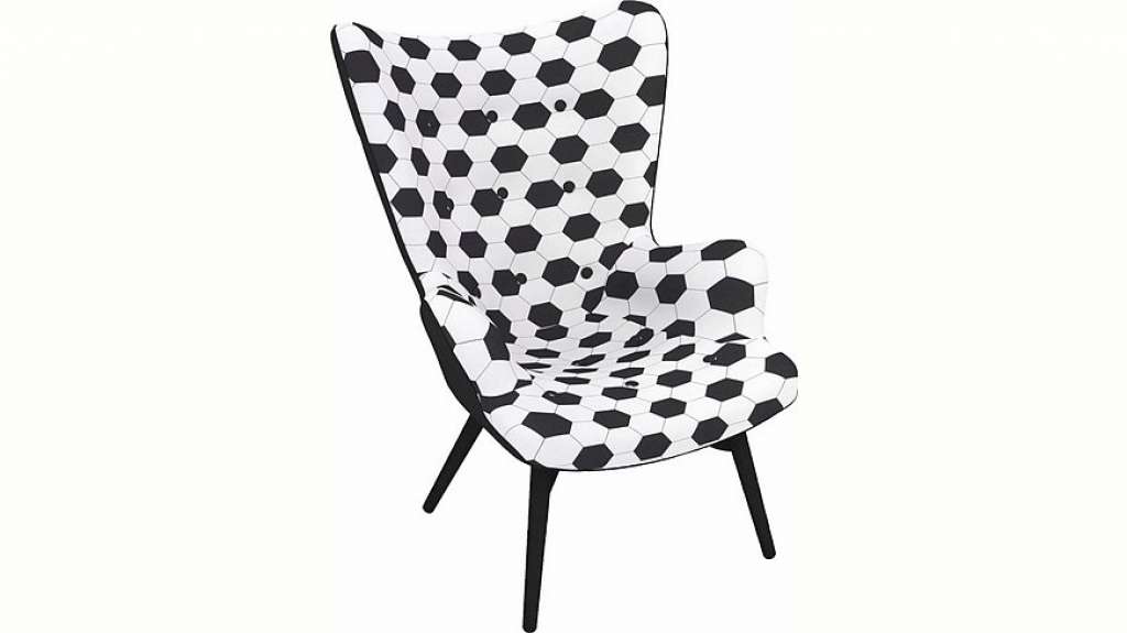 Max Winzer® Sessel »Arne, der Fußballer«, in Schalenform, im Fußball-Look, Hochlehner