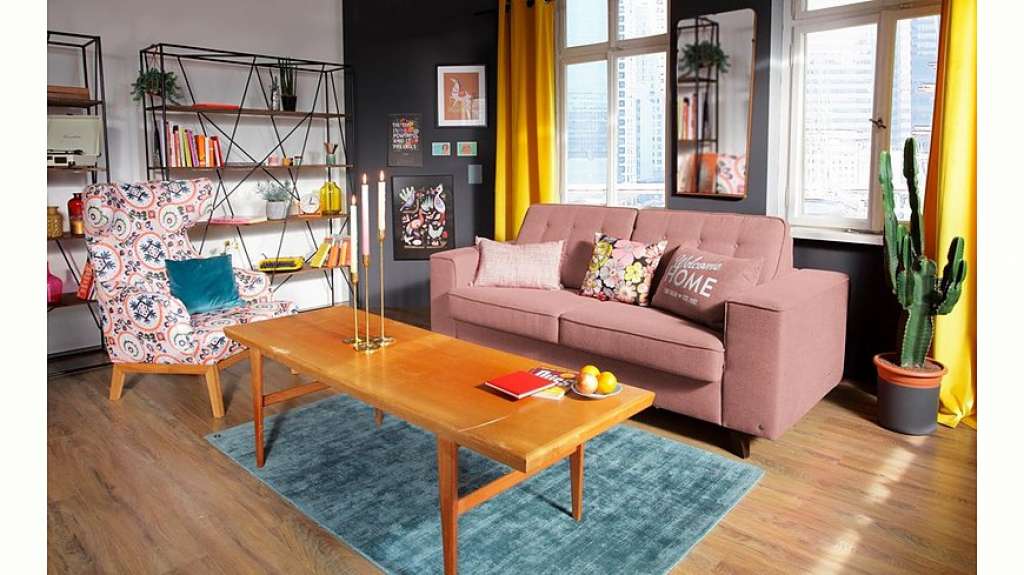 TOM TAILOR Schlafsofa »NORDIC SLEEP«, Füße wengefb., Breite 192 cm, Matratzenbreite 123 cm