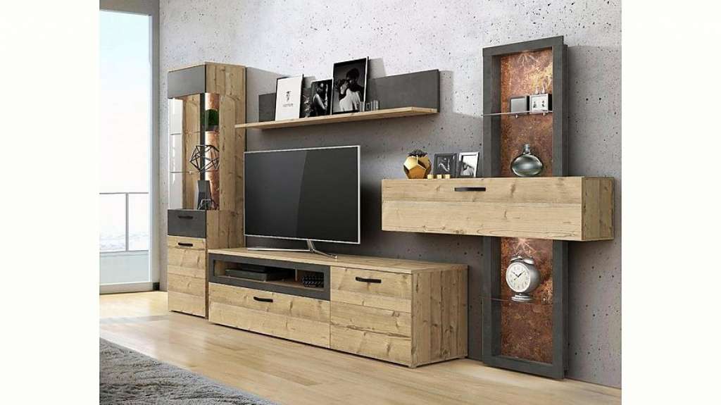 FORTE Wohnwand »KALOMIRA«, (Set, 4-tlg)