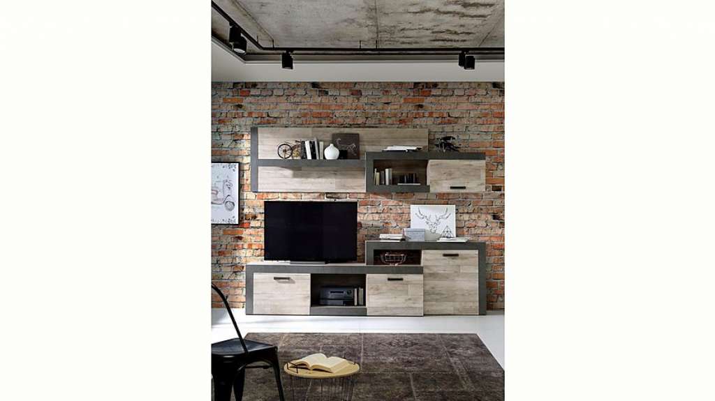 FORTE Wohnwand »NAGORE«, (Set, 4-tlg)