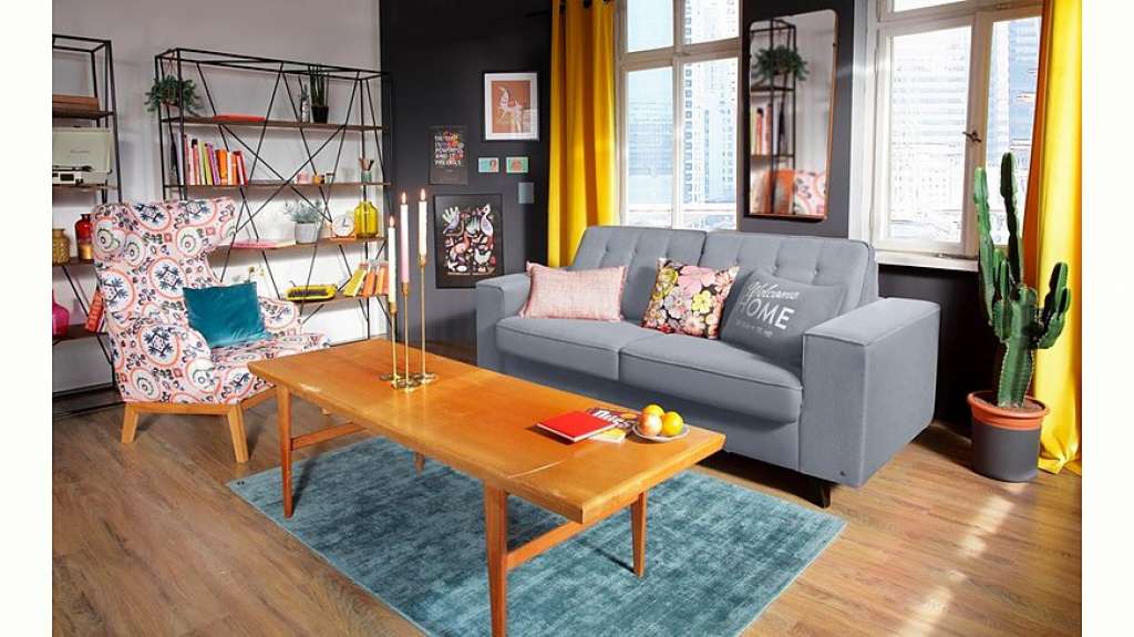 TOM TAILOR Schlafsofa »NORDIC SLEEP«, Füße wengefb., Breite 192 cm, Matratzenbreite 123 cm