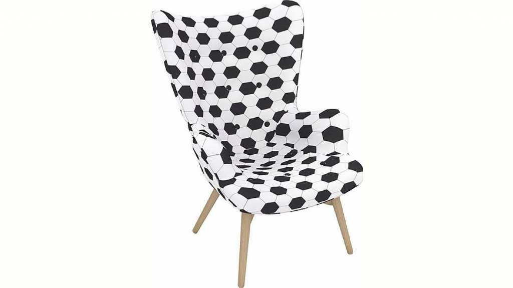 Max Winzer® Sessel »Arne, der Fußballer«, in Schalenform, im Fußball-Look, Hochlehner