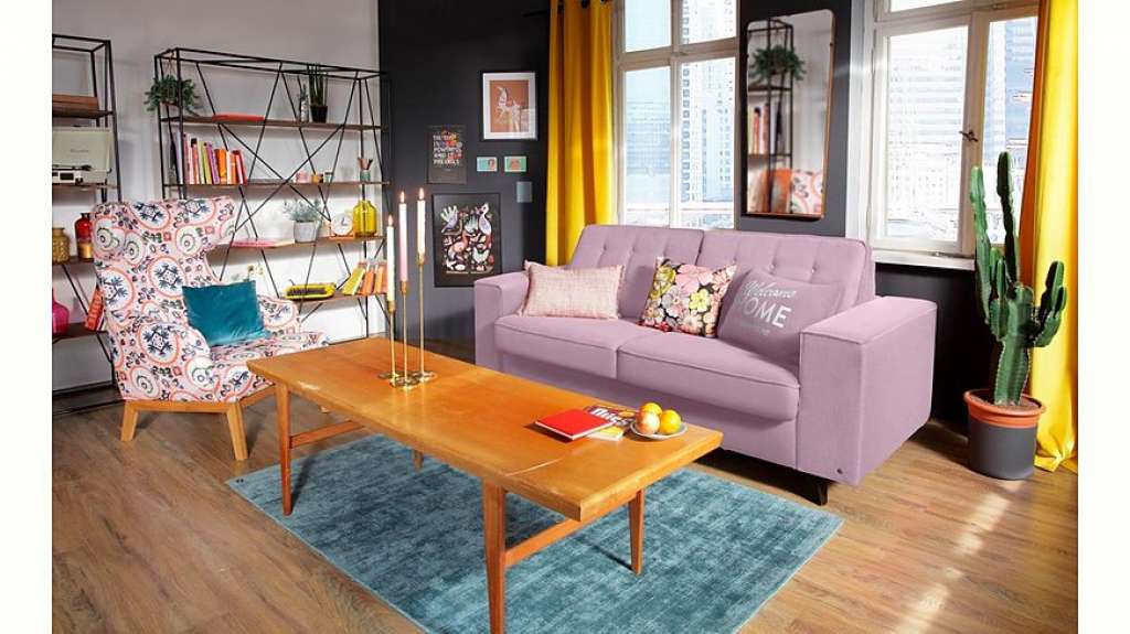 TOM TAILOR Schlafsofa »NORDIC SLEEP«, Füße wengefb., Breite 232 cm, Matratzenbreite 163 cm