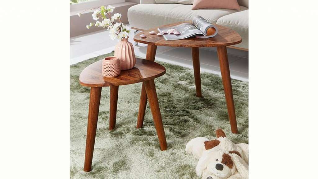 Home affaire Beistelltisch (Set, 2 St), Handarbeit