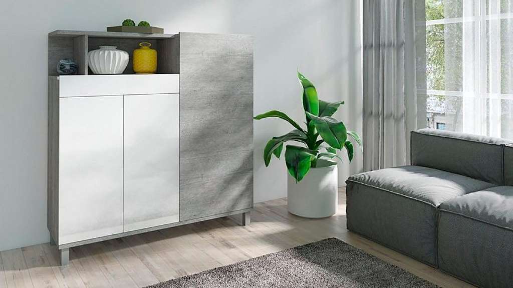TRENDMANUFAKTUR Highboard, Breite 126 cm