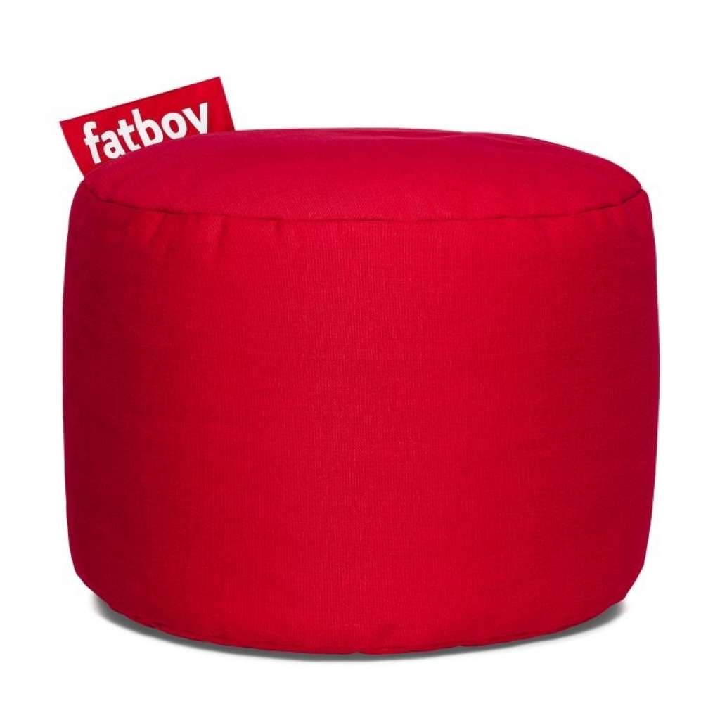 Fat boy - Point Stonewashed Pouf - Red - outdoor