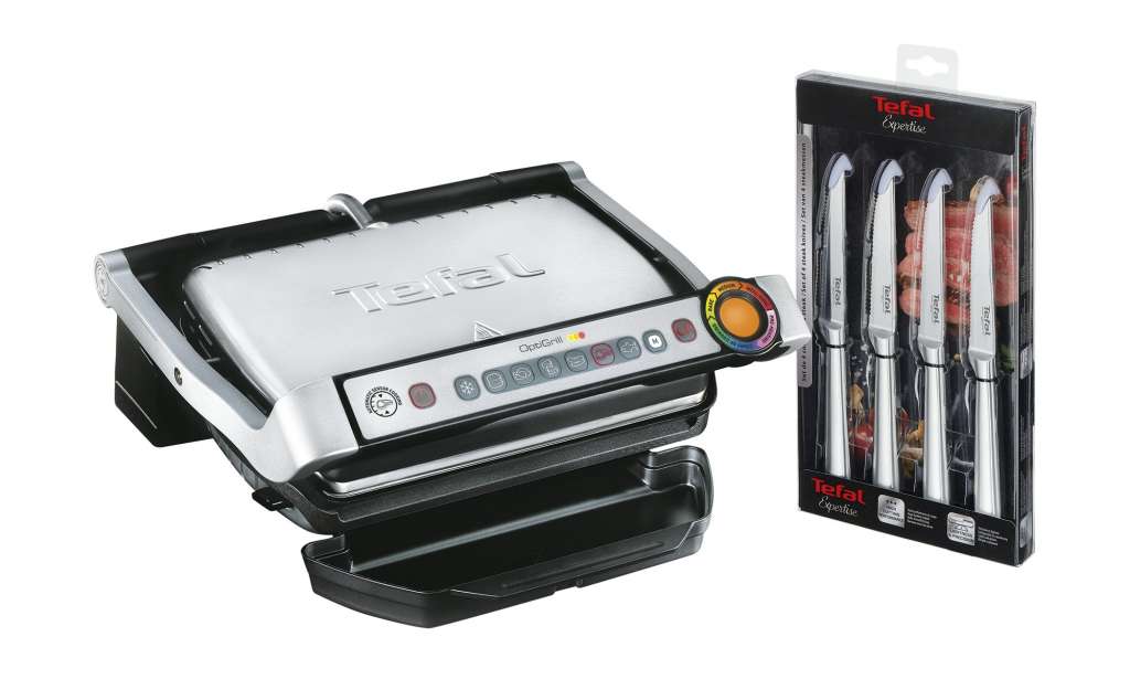 Tefal Kontaktgrill  GC 702MS.99 ¦ silber ¦ Edelstahl, Kunststoff ¦ Maße (cm): B: 22,9 H: 37,5 T: 40 Elektrokleingeräte > Backen, Kochen, Grillen - Höffner