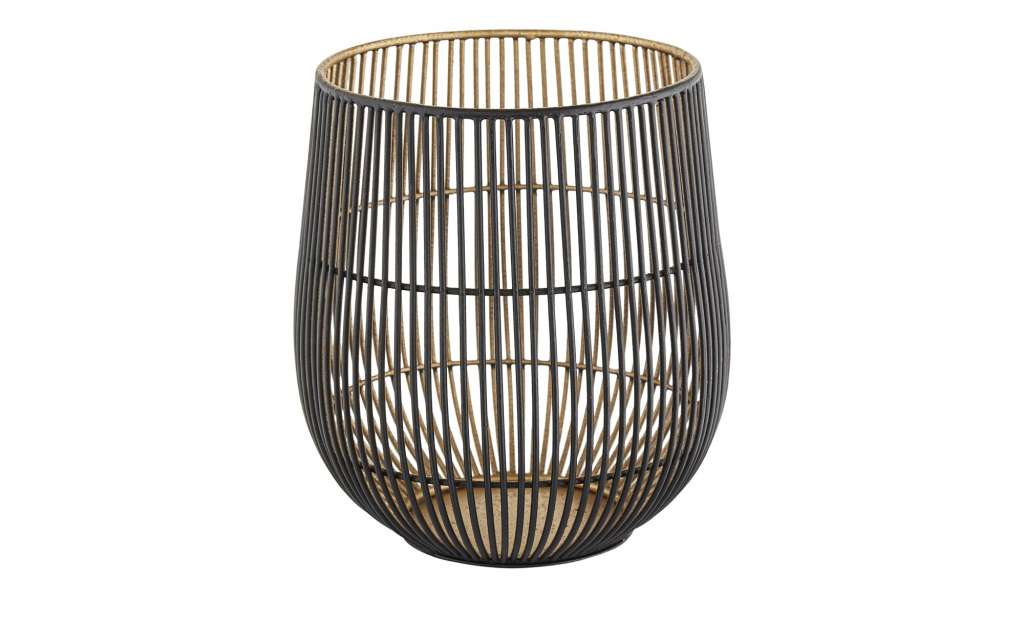 Windlicht ¦ gold ¦ Metall ¦ Maße (cm): H: 21 Ø: [18.0] Dekoration > Laternen & Windlichter - Höffner