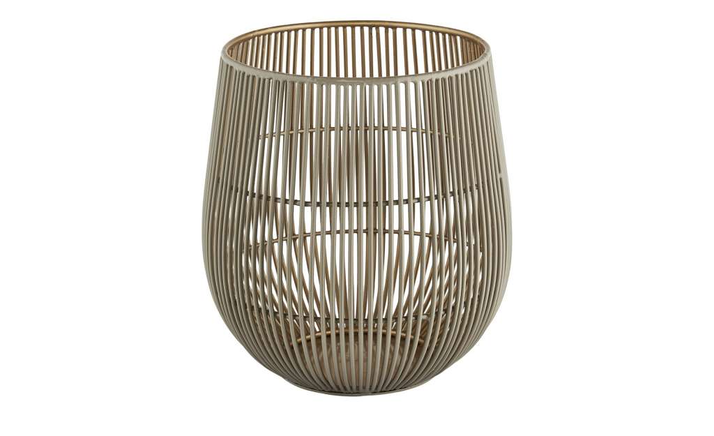 Windlicht ¦ gold ¦ Metall ¦ Maße (cm): H: 21 Ø: [18.0] Dekoration > Laternen & Windlichter - Höffner