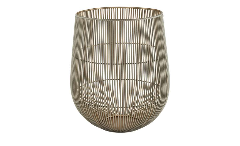 Windlicht ¦ gold ¦ Metall ¦ Maße (cm): H: 31 Ø: [25.0] Dekoration > Laternen & Windlichter - Höffner