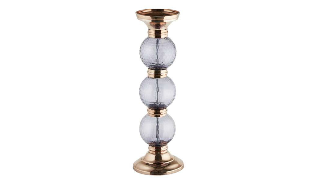 Kerzenhalter ¦ kupfer ¦ Glas , Metall ¦ Maße (cm): H: 42,5 Ø: [13.0] Dekoration > Kerzen & Lichter > Kerzenständer - Höffner