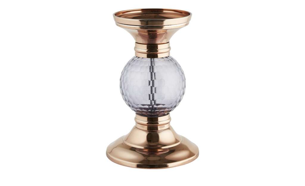 Kerzenhalter ¦ kupfer ¦ Glas , Metall ¦ Maße (cm): H: 21 Ø: [13.0] Dekoration > Kerzen & Lichter > Kerzenständer - Höffner