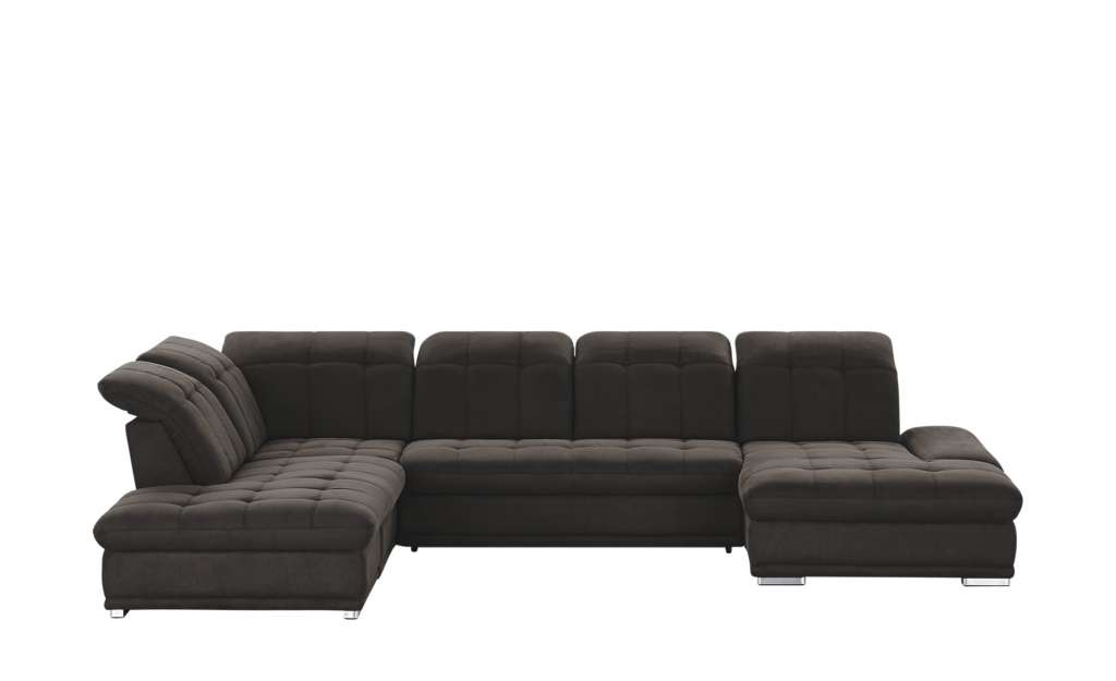uno Wohnlandschaft braun - Mikrofaser Holiday ¦ braun ¦ Maße (cm): H: 86 Polstermöbel > Sofas > Schlafsofas - Höffner