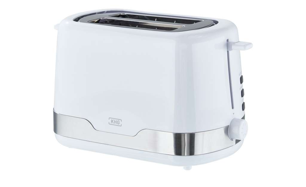 KHG Toaster  TO-857 WE2 ¦ weiß ¦ Edelstahl, Kunststoff, Metall ¦ Maße (cm): B: 30 H: 18 T: 16,5 Elektrokleingeräte > Toaster - Höffner