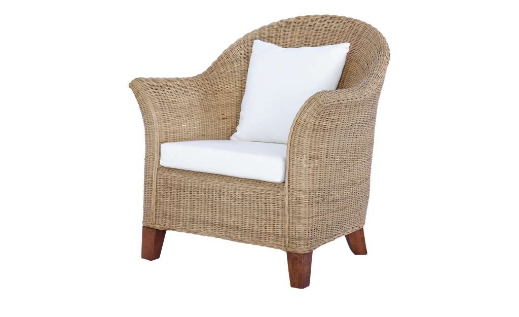 Rattansessel  Ilka ¦ holzfarben ¦ Maße (cm): B: 77 H: 83 T: 70 Polstermöbel > Sessel > Polstersessel - Höffner